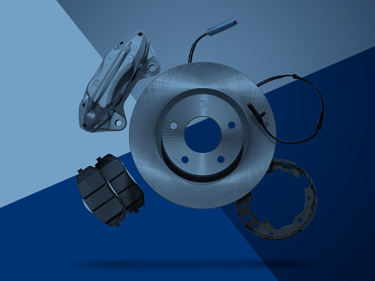 Group photo of various Blue Print braking parts