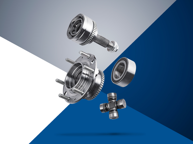 Group photo of drivetrain parts