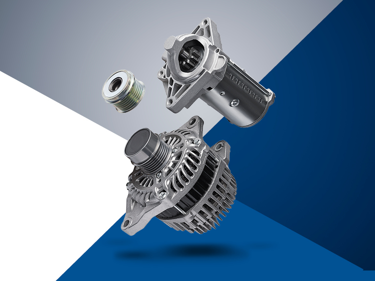 Group photo of electric parts