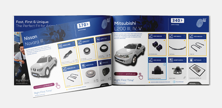 Preview of the Blue Print digital brochure as a specialist for Asian vehicles